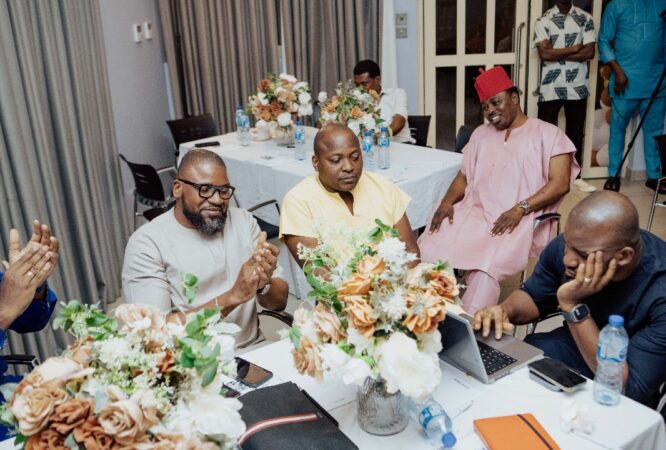 A cross section of dignitaries at the event