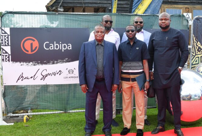Cross section of the Cabipa staff at the Lux Afrique Polo with the Founder